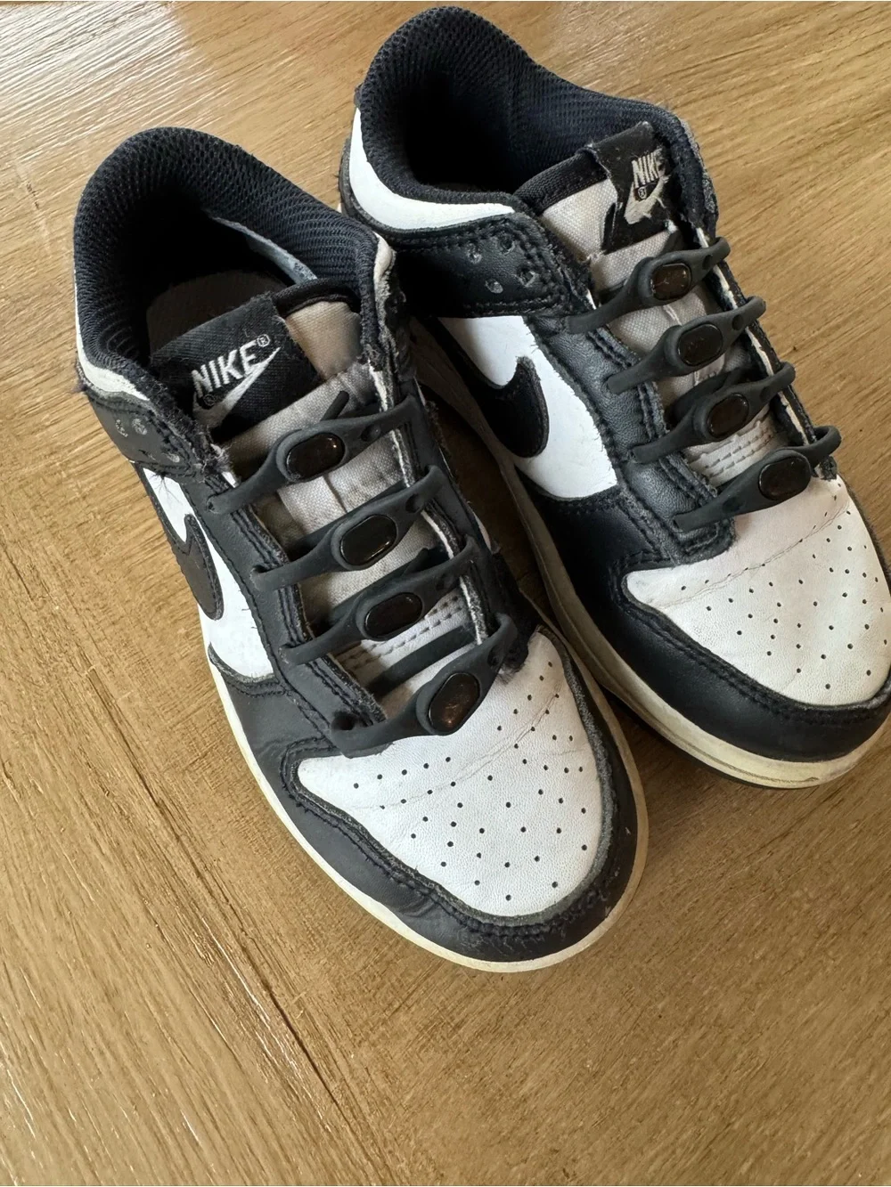 Nike Kids Black and White Low-Top Sneakers
